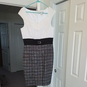 White House Black Market Elegant White Dress